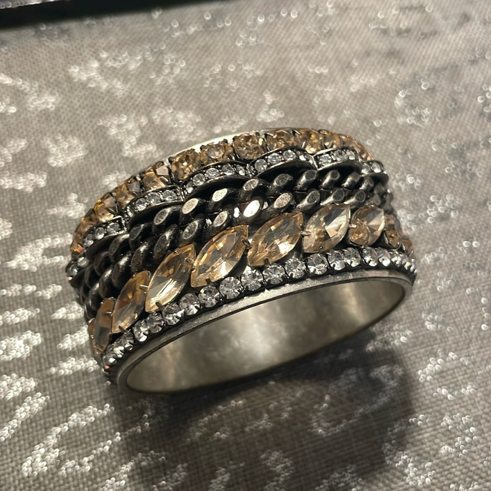 J Crew Rhinestone Cuff Bracelet
